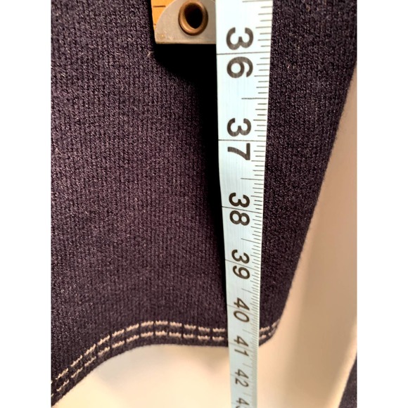 Banana Republic NWOT Navy Contrasting Stitch Long Open Front Cardigan/Sweater XL - Picture 8 of 8